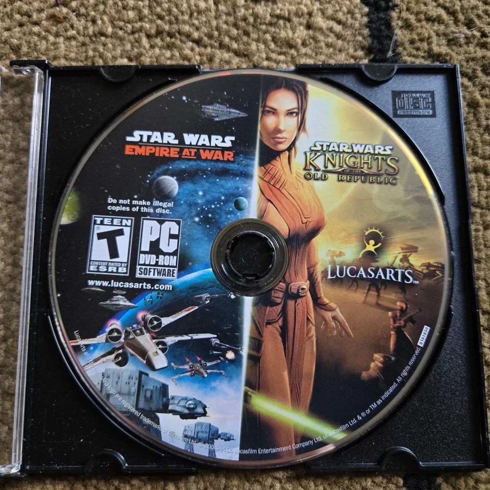 Star Wars Empire at War Knightsof theOld Republic PC DVD-ROM LucasArts Game Disc